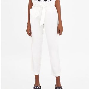 White Zara trousers NWT